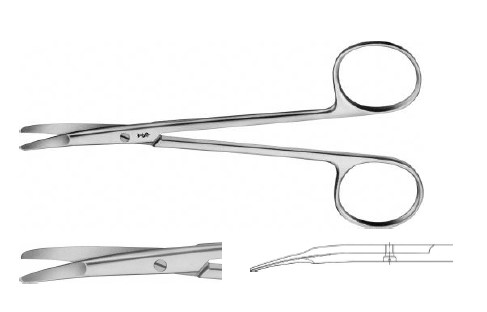 КІЛЬНЕР НОЖИЦІ ВИГНУТ. З ПЛОСК. 125MM